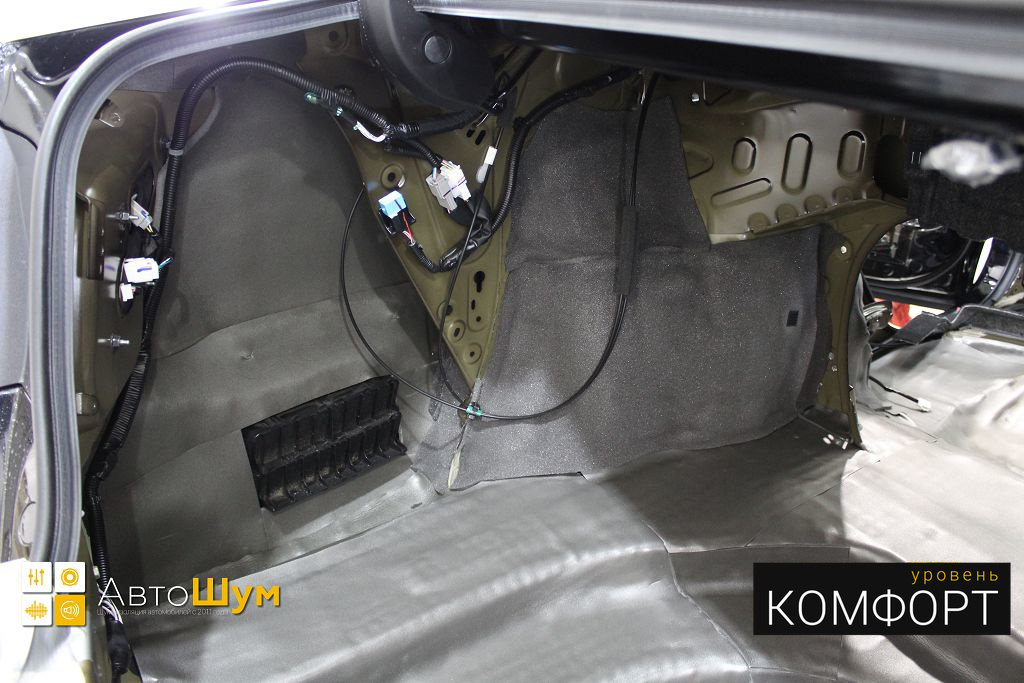 Шумо и теплоизоляция крыльев и арок Тойоты Камри Xv55.